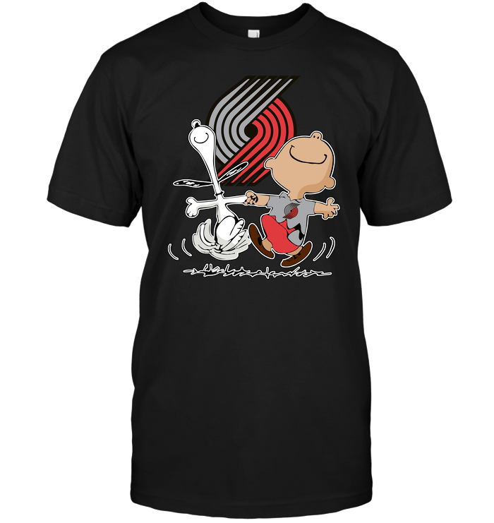 Portland Trail Blazers "charlie Brown & Snoopy" T-Shirt